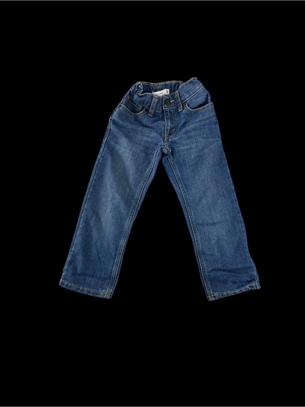Levi's Kids Dark Blue Straight-Leg Denim Jeans adjustable waist